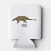 アンキロザウルス漫画イラストレーション 缶クーラー (裏面)