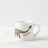 アンキロザウルス装甲恐竜イラストレーション エスプレッソカップ (右)