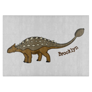 アンキロザウルス装甲恐竜イラストレーション カッティングボード