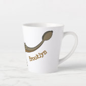 アンキロザウルス装甲恐竜イラストレーション カフェラテマグ (右)