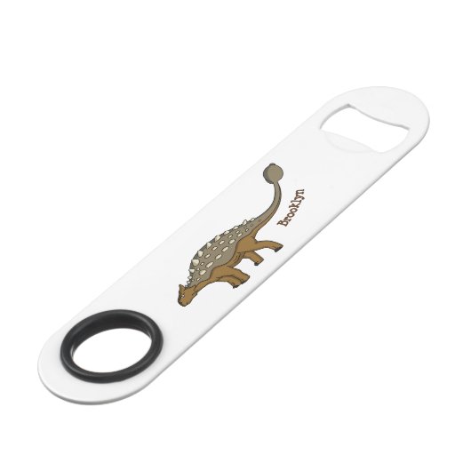 アンキロザウルス装甲恐竜イラストレーション スピード栓抜き (正面アングル)