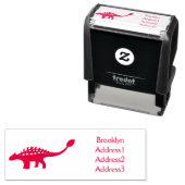 アンキロザウルス装甲恐竜イラストレーション セルフインキングスタンプ (インサイチュ)