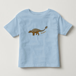 アンキロザウルス装甲恐竜イラストレーション トドラーTシャツ