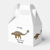 アンキロザウルス装甲恐竜イラストレーション フェイバーボックス (裏面サイド)