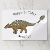 アンキロザウルス装甲恐竜イラストレーション ペーパーパッド (折り畳み)