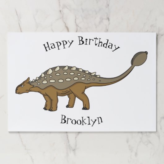 アンキロザウルス装甲恐竜イラストレーション ペーパーパッド (正面)