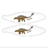 アンキロザウルス装甲恐竜イラストレーション ミニバスケットボール (パネル)