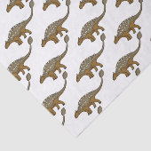 アンキロザウルス装甲恐竜イラストレーション 薄葉紙 (詳細)