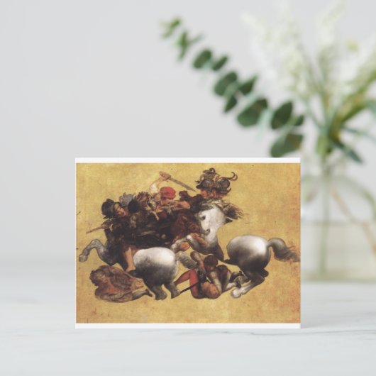 アンギアーリの戦い(レオナルド・ダ・ヴィンチ) ポストカード (スタンド正面)