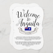 アンギラへようこそ | 結婚式のお土産 招待状 (正面/裏面)