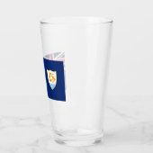 アンギラカリブの国旗 タンブラーグラス (左)