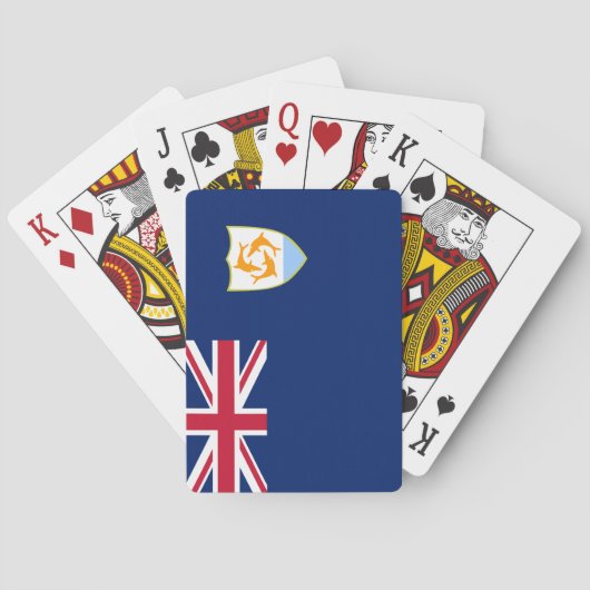 アンギラカリブの国旗 トランプ (裏面)
