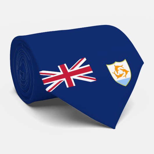 アンギラカリブの国旗 ネクタイ (ロール)