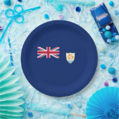 アンギラカリブの国旗 ペーパープレート (パーティー)
