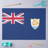 アンギラカリブの国旗 薄葉紙 (クラフト)