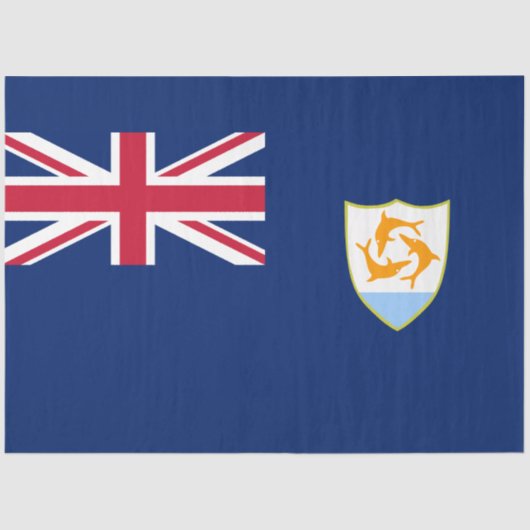 アンギラカリブの国旗 薄葉紙 (正面)