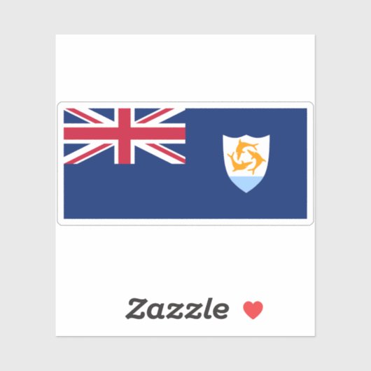 アンギラ国旗 シール (シート)