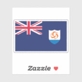 アンギラ国旗 シール (シート)