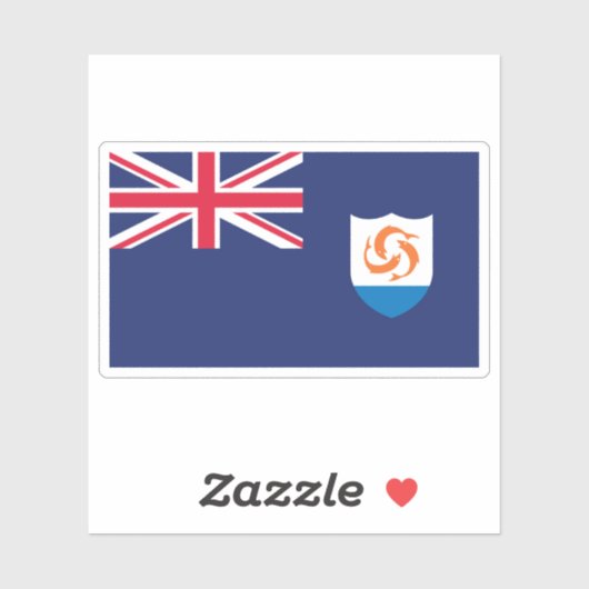 アンギラ国旗 シール (シート)