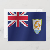 アンギラ国旗 ポストカード (正面/裏面)