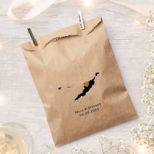 アンギラ結婚式の引き出物トリートサックス、マップ抱き枕 フェイバーバッグ (クリップ留めされた状態)