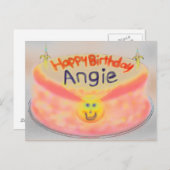 アンギーズ2014お誕生日ケーキ ポストカード (正面/裏面)