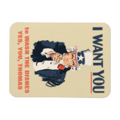 アンクルおもしろい・サムのカスタムメッセージ マグネット (横)