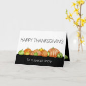 アンクルウォーターカラーカボンプキンサンクスギビングカード カード (黄色い花)