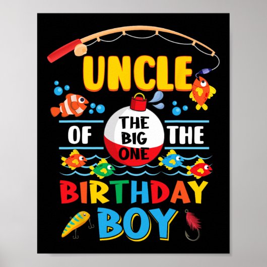 アンクルオブザビッグワン魚釣りの1歳の誕生日のオフィシャル ポスター (正面)