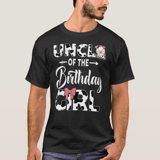 アンクルオブザ誕生日ガール農業納屋周囲の庭誕生日 Tシャツ (正面)