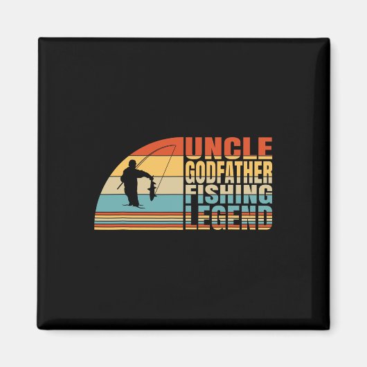 アンクルゴッドファーザーと魚釣り伝説 マグネット (正面)