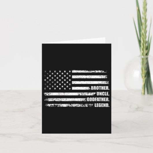 アンクルゴッドファーレジェンド最高のおもしろいおもしろいアンクル カード (正面)