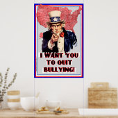 アンクルサムいじめポスター"私はあなたが行って欲しいやめ!" ポスター (キッチン)