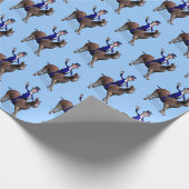 アンクルサムおもしろいオンロバ ラッピングペーパー (角)