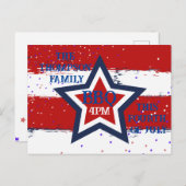 アンクルサムからのポストカード7月4日 シーズンポストカード (正面/裏面)