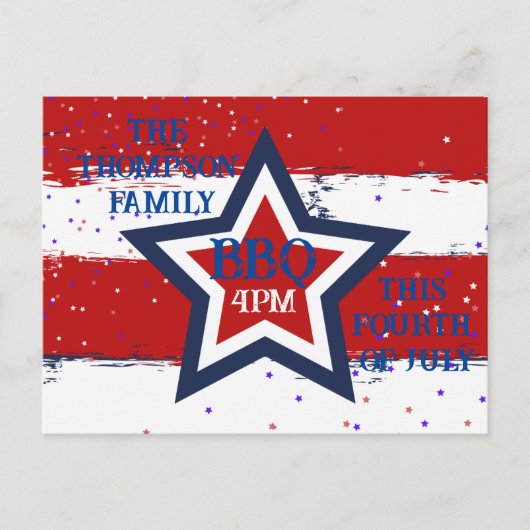 アンクルサムからのポストカード7月4日 シーズンポストカード (正面)