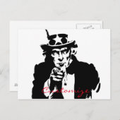 アンクルサムがあなたにサンダーを望む_Cove ポストカード (正面/裏面)