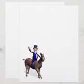 アンクルサムがロバに乗っている (正面/裏面)