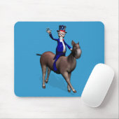 アンクルサムがロバに乗っている マウスパッド (マウス)
