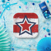 アンクルサムとピクニック ペーパープレート (パーティー)