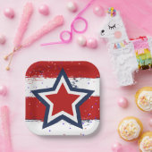 アンクルサムとピクニック ペーパープレート (パーティー)