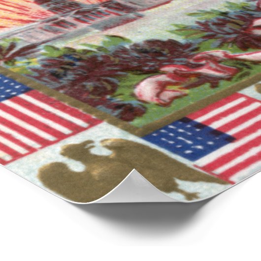 アンクルサムとレディーリバティ ポスター (角)