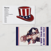 アンクルサムには$$名刺が必要 名刺 (正面/裏面)