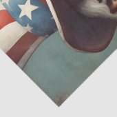 アンクルサムの愛国的な武勇のデクページ紙 薄葉紙 (詳細)