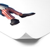 アンクルサムの服を着た3人の高齢者 ポスター (角)