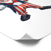 アンクルサムの服を着た3人の高齢者 ポスター (角)