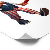 アンクルサムの服を着た3人の高齢者 ポスター (角)