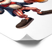 アンクルサムの服を着た3人の高齢者 ポスター (角)