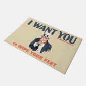 アンクルサムの足を拭いて欲しい ドアマット (アングル)