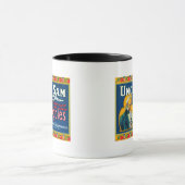 アンクルサムアップルラベル(青) – ワシントン州ワパト マグカップ (中央)